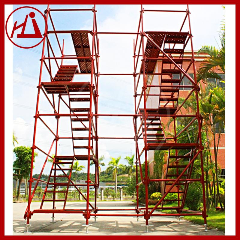 厂家香蕉式安全爬梯路桥建筑施工工程盘扣脚手架特价优惠