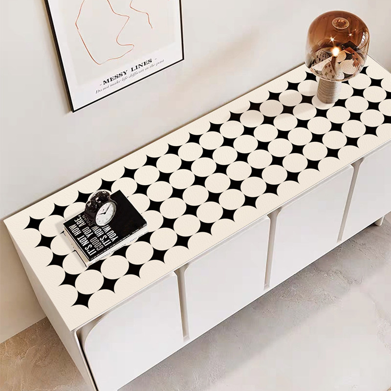 餐边柜桌垫防水防油防烫可裁剪轻奢高级感玄关鞋柜垫子台面保护垫,居家布艺,桌布,淘宝优惠券,粉丝福利购,淘宝优惠卷
