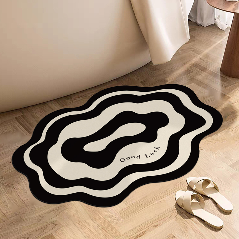 纳帕纹浴室地垫吸水速干防滑耐脏