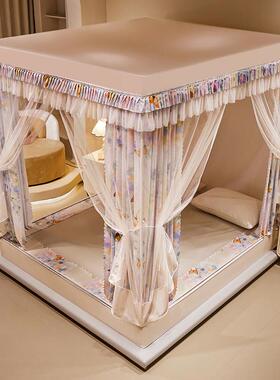 新款坐床回式遮防光加卧密床帘蚊帐室家用20240506床防摔尘底拉链