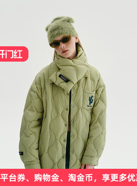 APPARITION 宽松教练夹克版型 轻薄羽绒服 90%白鸭绒 男女同款