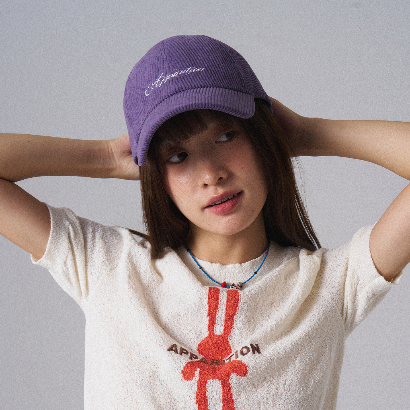 APPARITION 灯芯绒棒球帽 可调节 鸭舌帽运动帽 男女同款情侣帽子