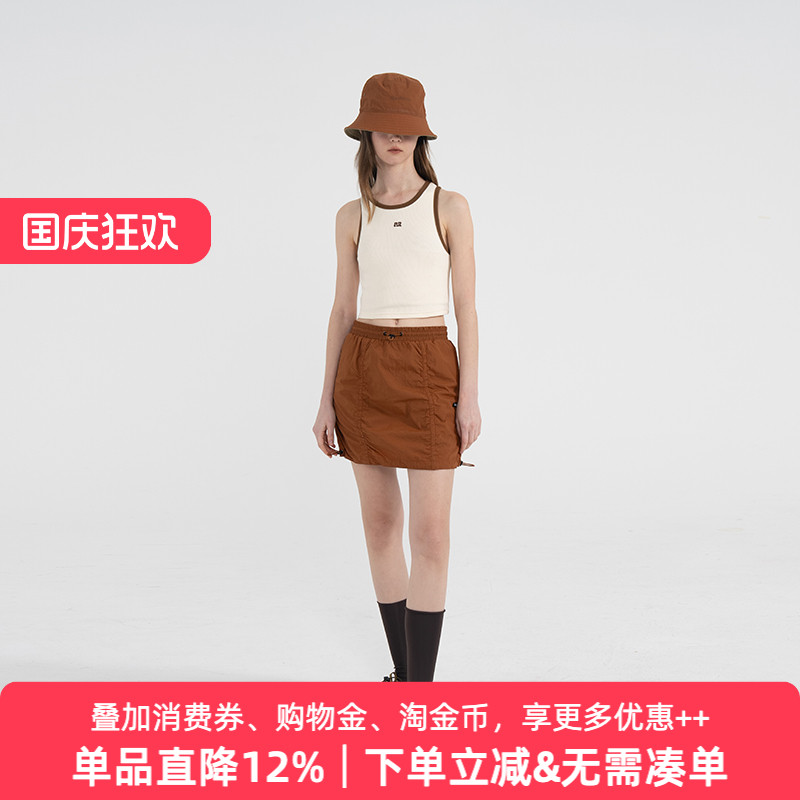 APPARITION 街头潮流 抽褶短裙 女式短裙 夏季新品 裙装半身裙