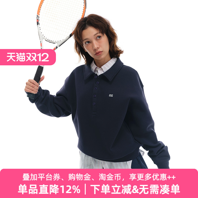 APPARITION复古polo领长袖外套