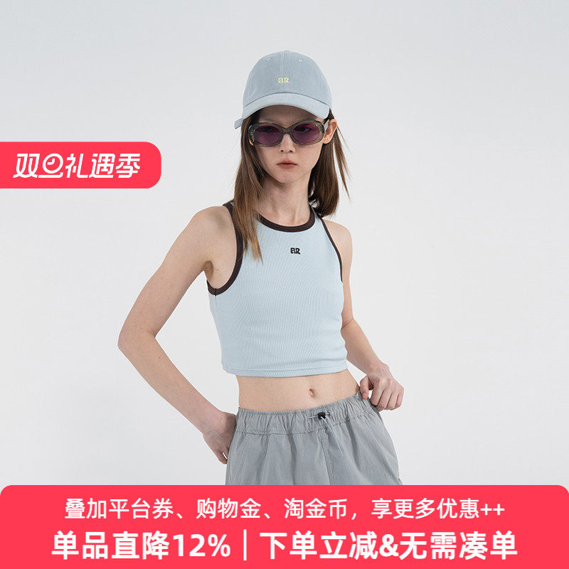 APPARITION AR字母logo刺绣绣花 简约 无袖背心 女式吊带 打底衫