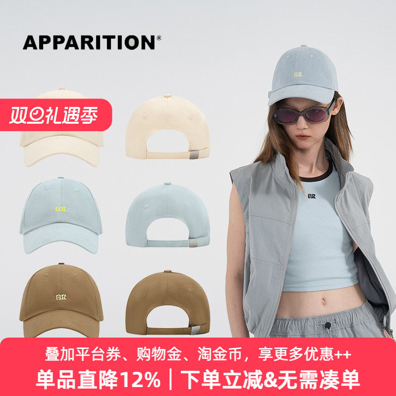 APPARITION 艺术AR字母绣花刺绣 潮流棒球帽帽子