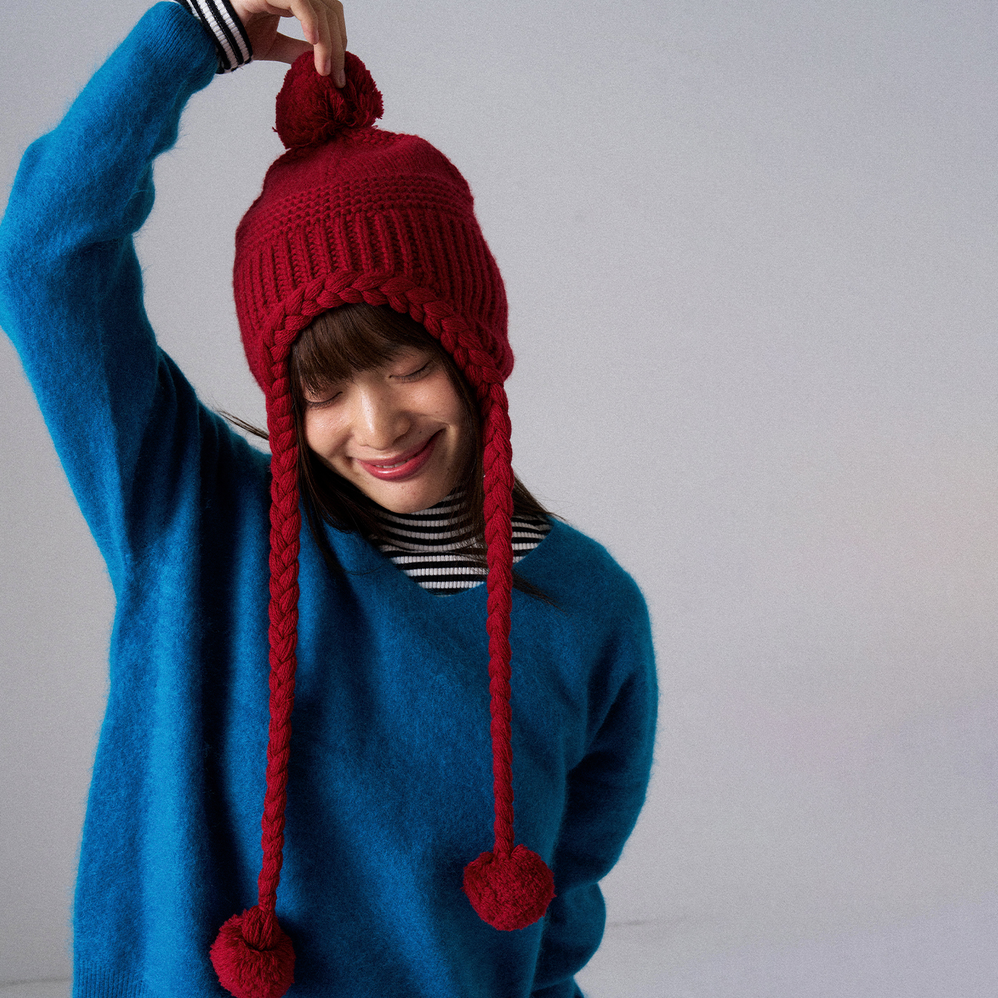 APPARITION 保暖挡风 护耳毛线针织帽 俏皮可爱玩趣 女式秋冬帽子