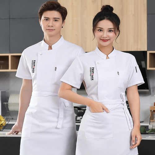 短袖厨师工作服透气亲肤夏季