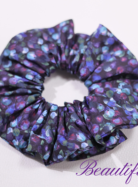 英国长绒棉紫色果浆优雅高级感树莓大肠发圈皮筋独立手作