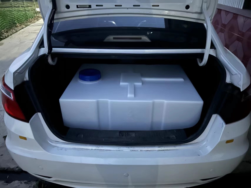 卧式加厚柴油桶200L300升塑料油箱400升皮卡车专用运输油桶长方形
