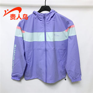 贵人鸟外套女正品 宽松梭织速干运动休闲服夹克A423K50 2022秋新款