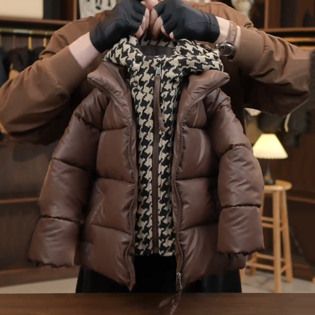 男童棉服冬季2025新款加厚羽绒棉衣男孩PU保暖外套冬装假两件棉袄