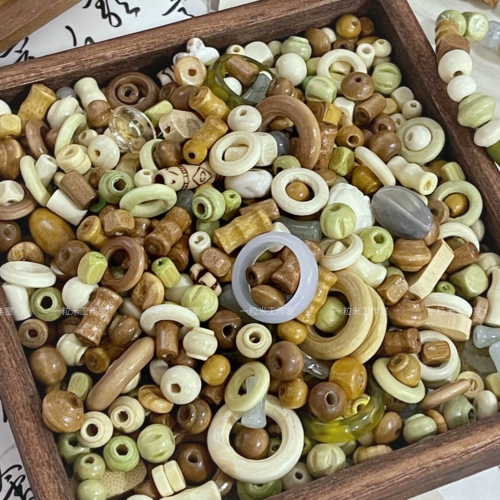 Одно зерно рисовое ручное -новые китайские смешанные бусины 200 мл установленных глазированных губ