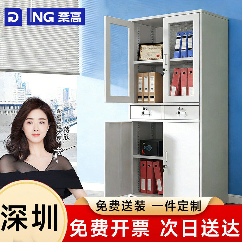 深圳奈高文件柜铁皮柜办公柜资料柜凭证柜员工档案储物柜书柜带锁