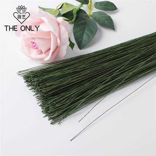 薇艺花艺铁丝 花杆 绿色扎花粗细扎丝 花店花束手工包胶制作材料