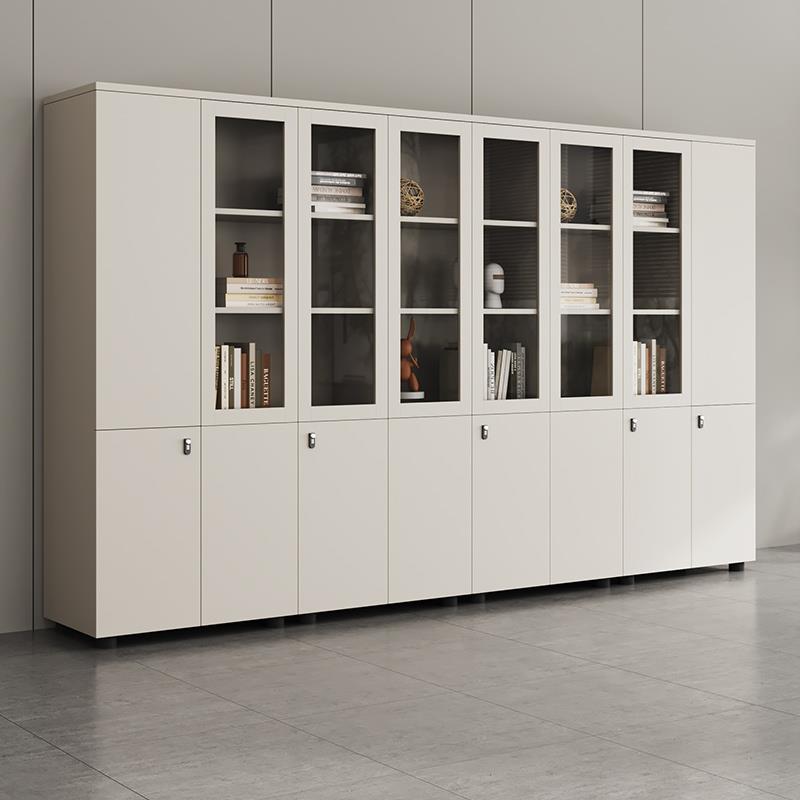 文件柜办公落地柜档案柜子办公室简约现代老板桌配套书柜