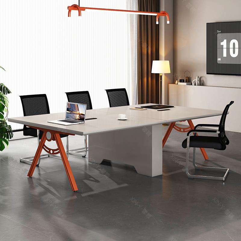 会议桌长桌简约现代会议室桌椅组合小型办公会议桌接待洽谈条形桌