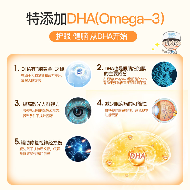 doctorsbest多特倍斯叶黄素含鱼油DHA复方保护眼睛视力成人青少年