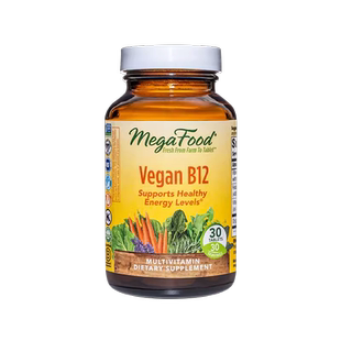 美国MegaFood素食者维生素b12综合维生素B族b6叶酸舒压缓疲劳30片