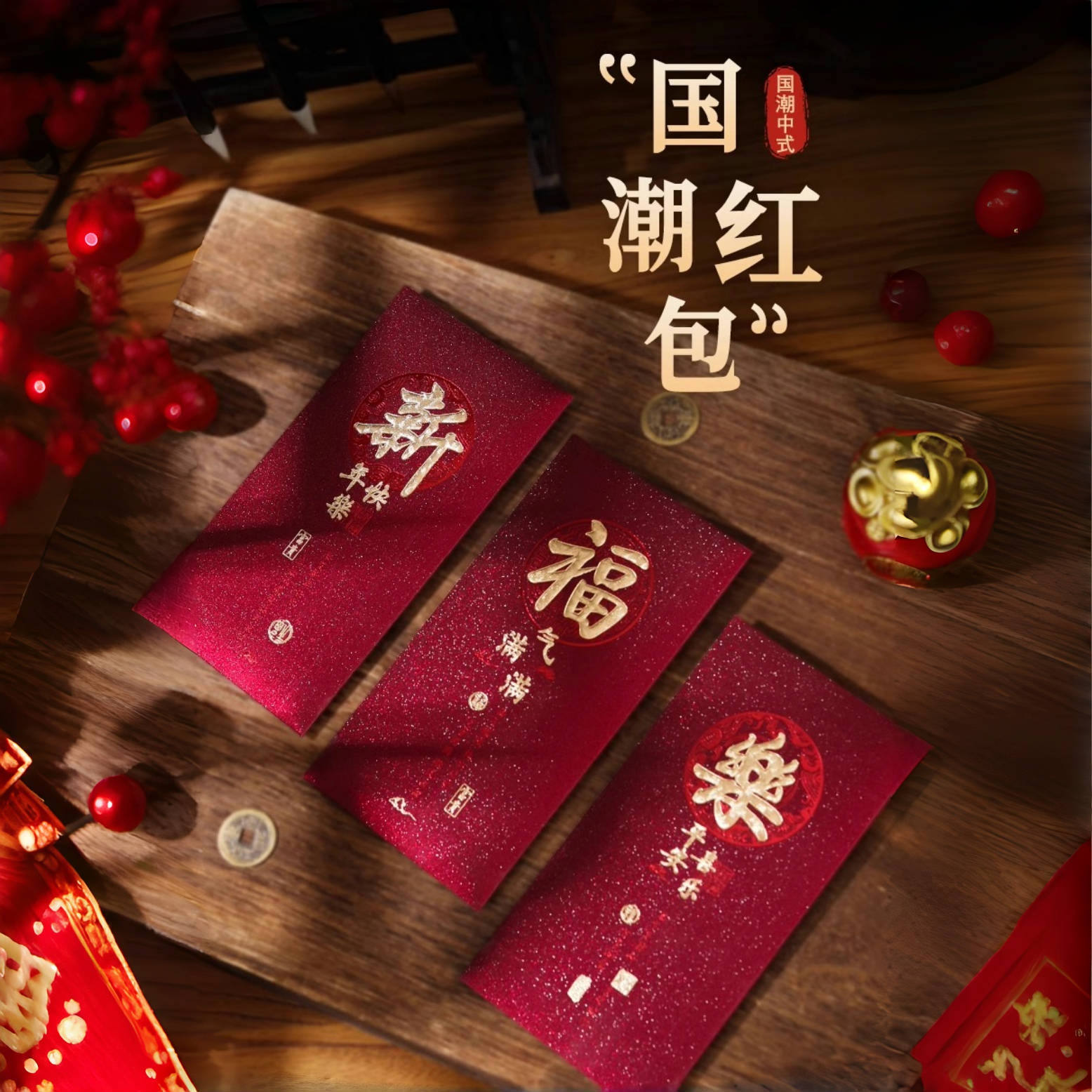 新年红包利是封创意书法红包袋