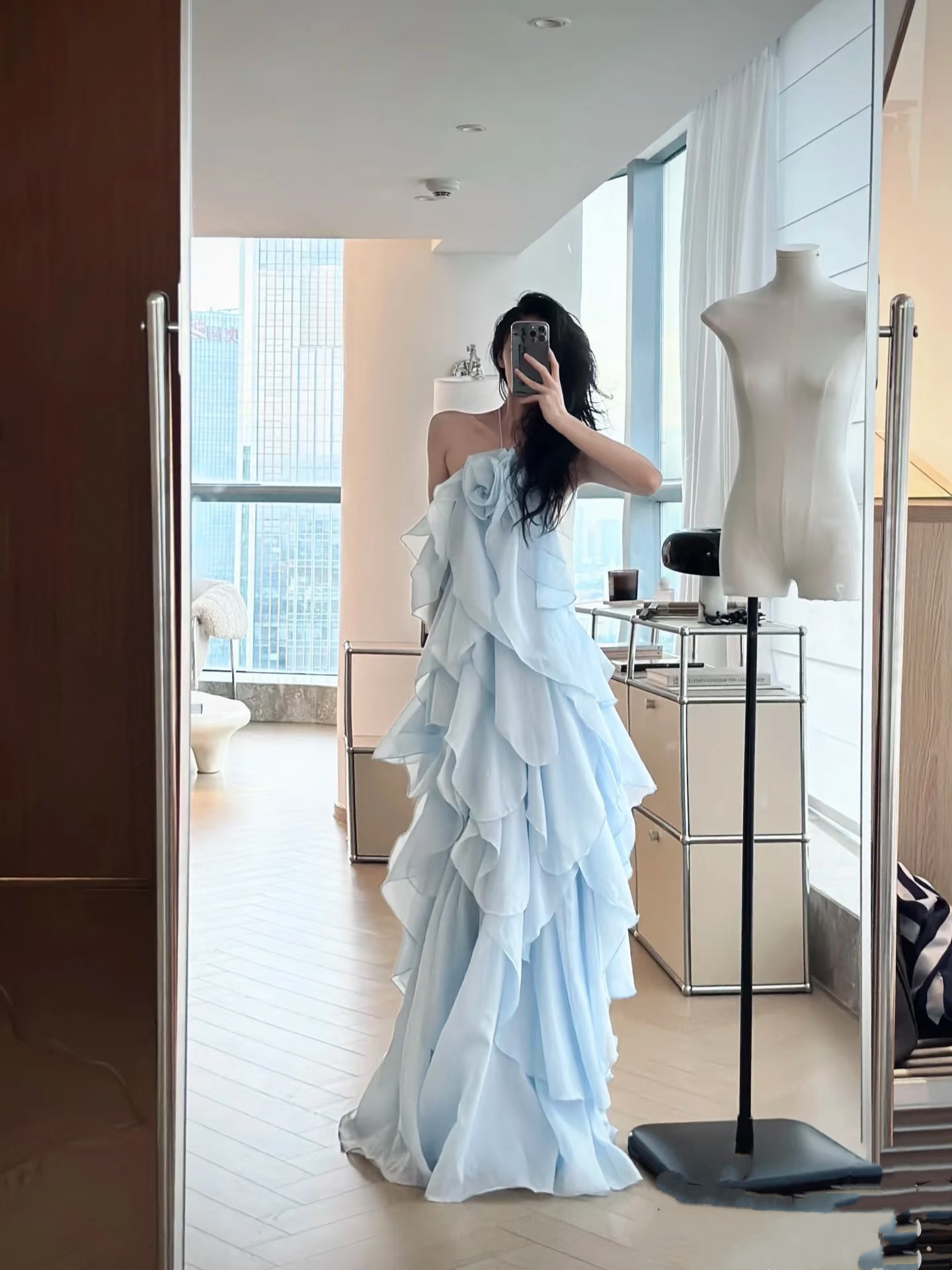 ISGRX 遇见冰川aje连衣裙包上恩同款度假裙礼服设计感吊带沙滩裙