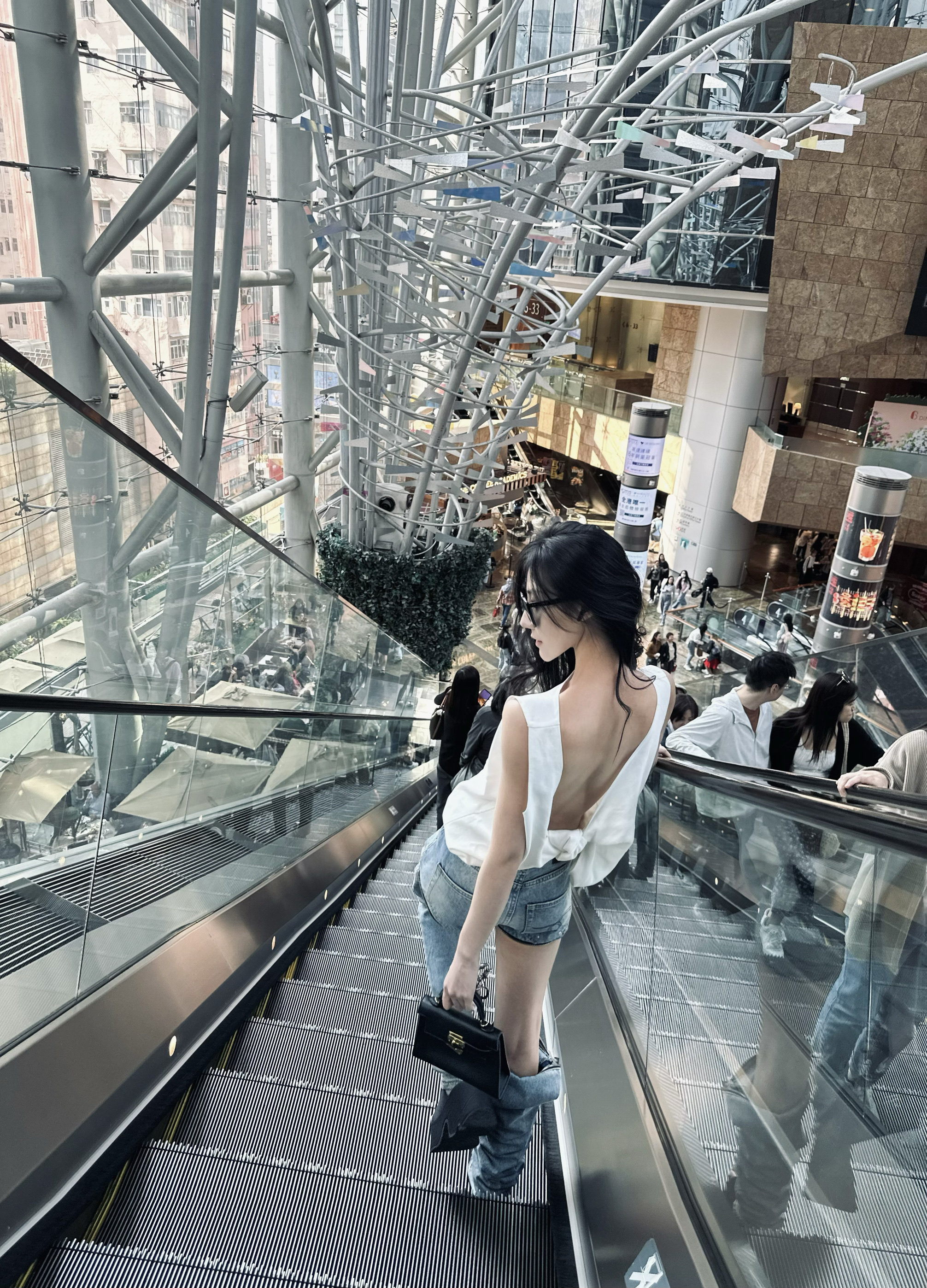ISGRX 人生不打结后背打结露背背心外穿宽松小吊带纯色无袖上衣