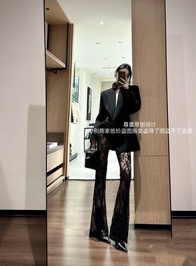 ISGRX 欲望都市 设计师品牌 蕾丝高个子裤子蕾丝拖地欧美氛围感