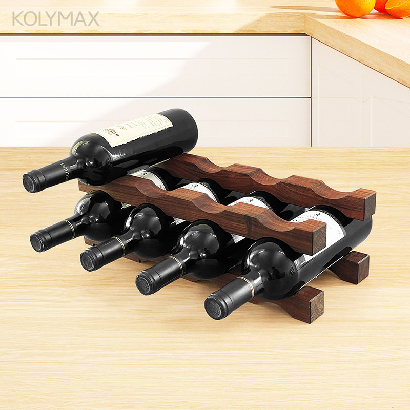 极简红酒置物架实木创意葡萄酒展示架摆件轻奢高档吧台桌酒瓶托架,收纳整理,红酒架,淘宝优惠券,粉丝福利购,淘宝优惠卷