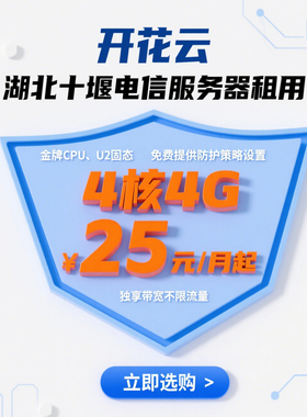 湖北十堰主机国内高防IP游戏建站传奇云服务器电信服务器租用托管