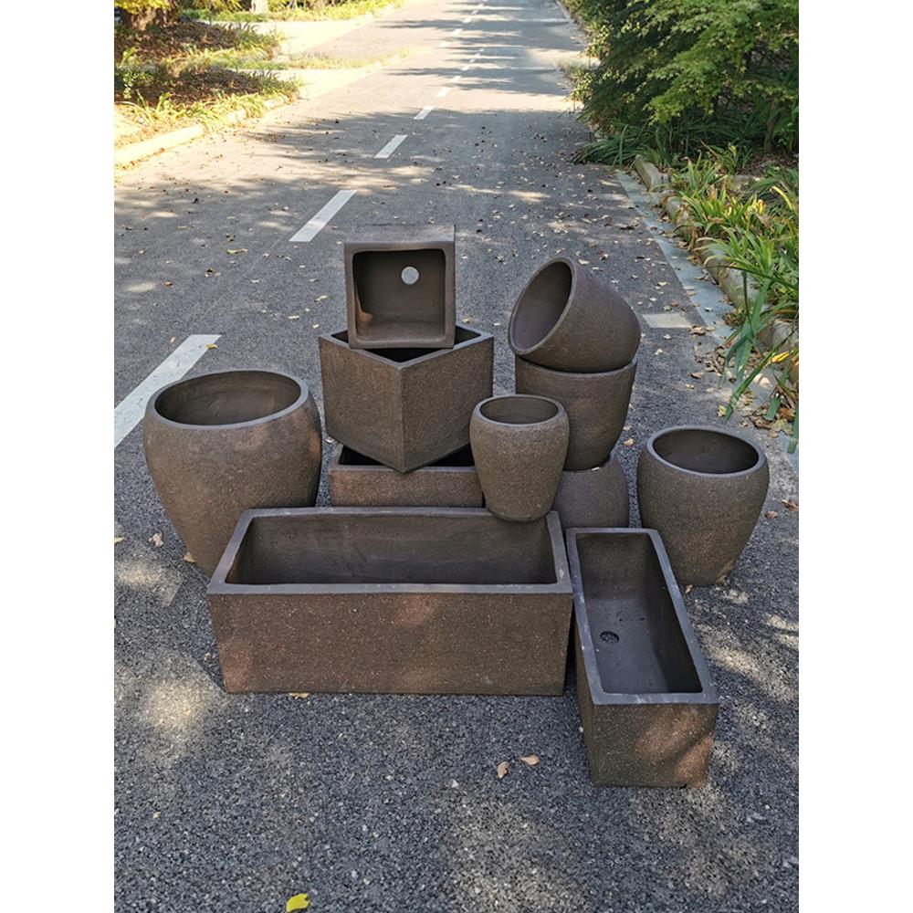 长方形马槽盆陶瓷种菜专用花箱紫砂土陶花盆透气粗陶农村庭院水缸