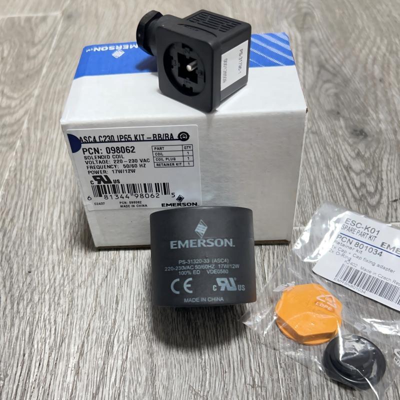 原装EMERSON 艾默生电磁阀线圈PS-31320-33 ASC4 17W/12W VDE0580