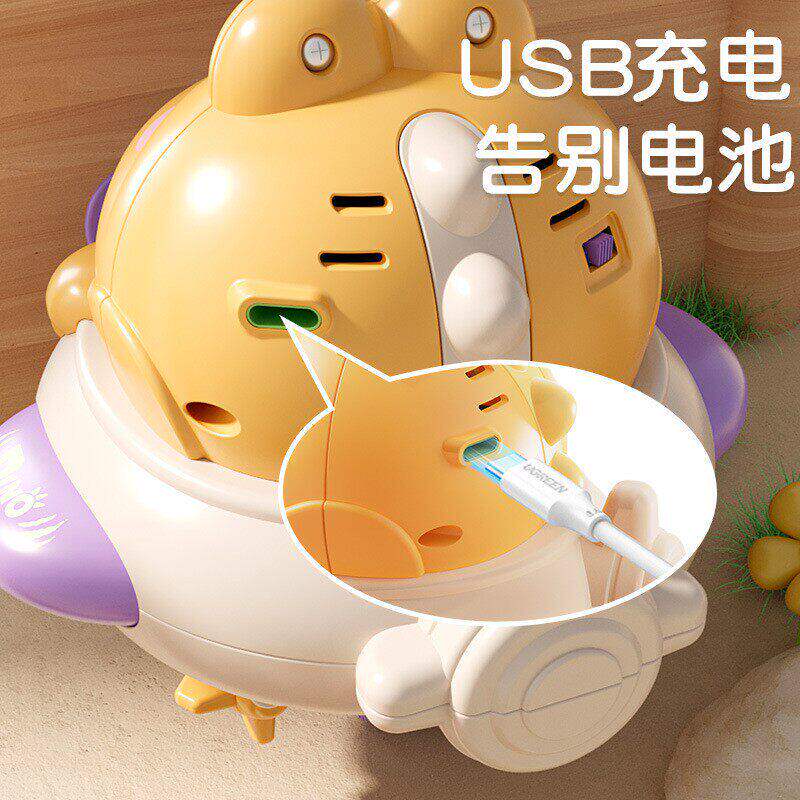 恐龙不倒翁独轮车悬空走钢丝机器人电动旋转平衡陀螺仪新奇特玩具