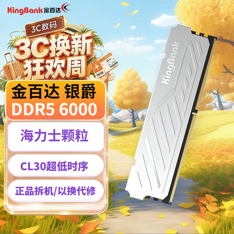 Kingbank DDR5 Silver Duke White Blade Black Blade 6000 6400 6800 desktop memory modules