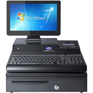 爱宝5500收银机一体机收款机便利店超市母婴服装便利店水果称重扫码收款机收银系统药店农资农药店收银一体机