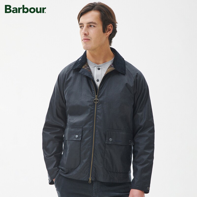 Barbour男士短款油蜡夹克图片