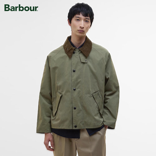 Barbour男女同款宽松无蜡夹克