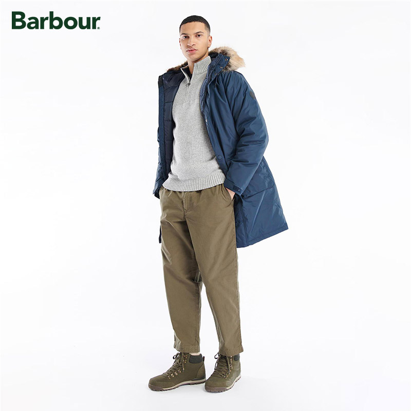 Barbour North Parka男士秋冬户外防雨长款连帽外套 男装 夹克 原图主图