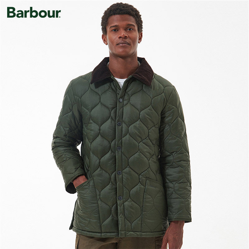 Barbour Lofty英伦风高级男士秋冬波浪纹保暖绗缝夹克