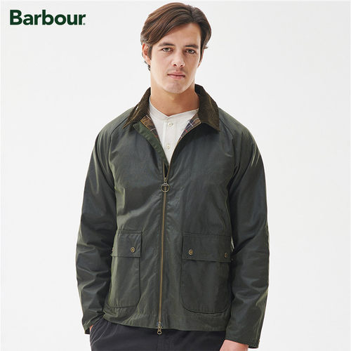 Barbour男士短款油蜡夹克