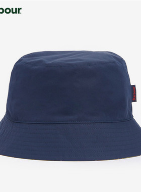 Barbour Hutton Reversible Bucket Hat男女同款两面渔夫帽