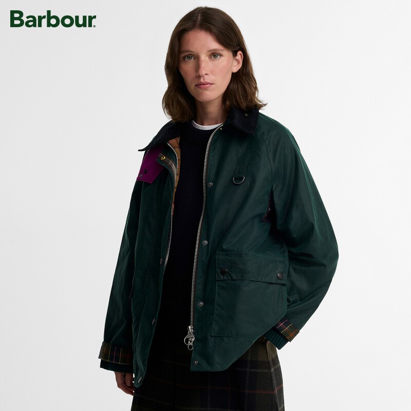 Paul Smith Loves Barbour联名Women Spey 女士油蜡夹克
