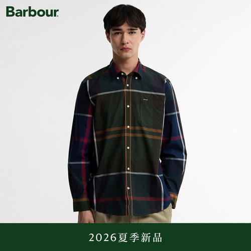 【夏季新品】Barbour Harris Tartan Af 男士格子长袖衬衫