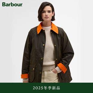Barbour 新品 Icons Modern 女士油蜡夹克 Beadnell 冬季