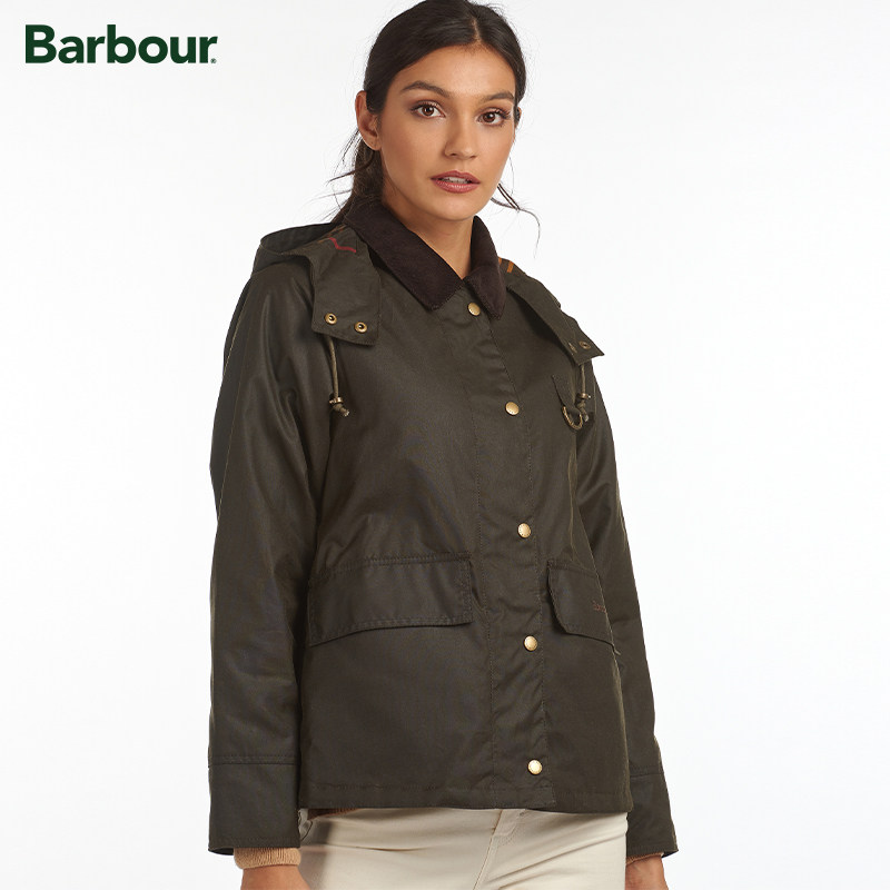 Barbour Avon女士连帽油蜡夹克,女装/女士精品,短外套,淘宝优惠券,粉丝福利购,淘宝优惠卷