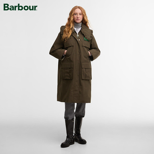 Barbour X Ganni 联名 Waterproof Parka 女士防水夹克