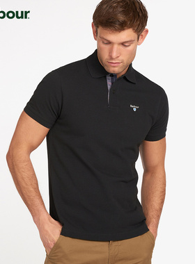 Barbour Tartan Pique男女同款格纹领短袖POLO衫