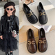乐福鞋 中大童小女孩鞋 2026春秋新款 夏季 儿童软底黑色单鞋 女童皮鞋