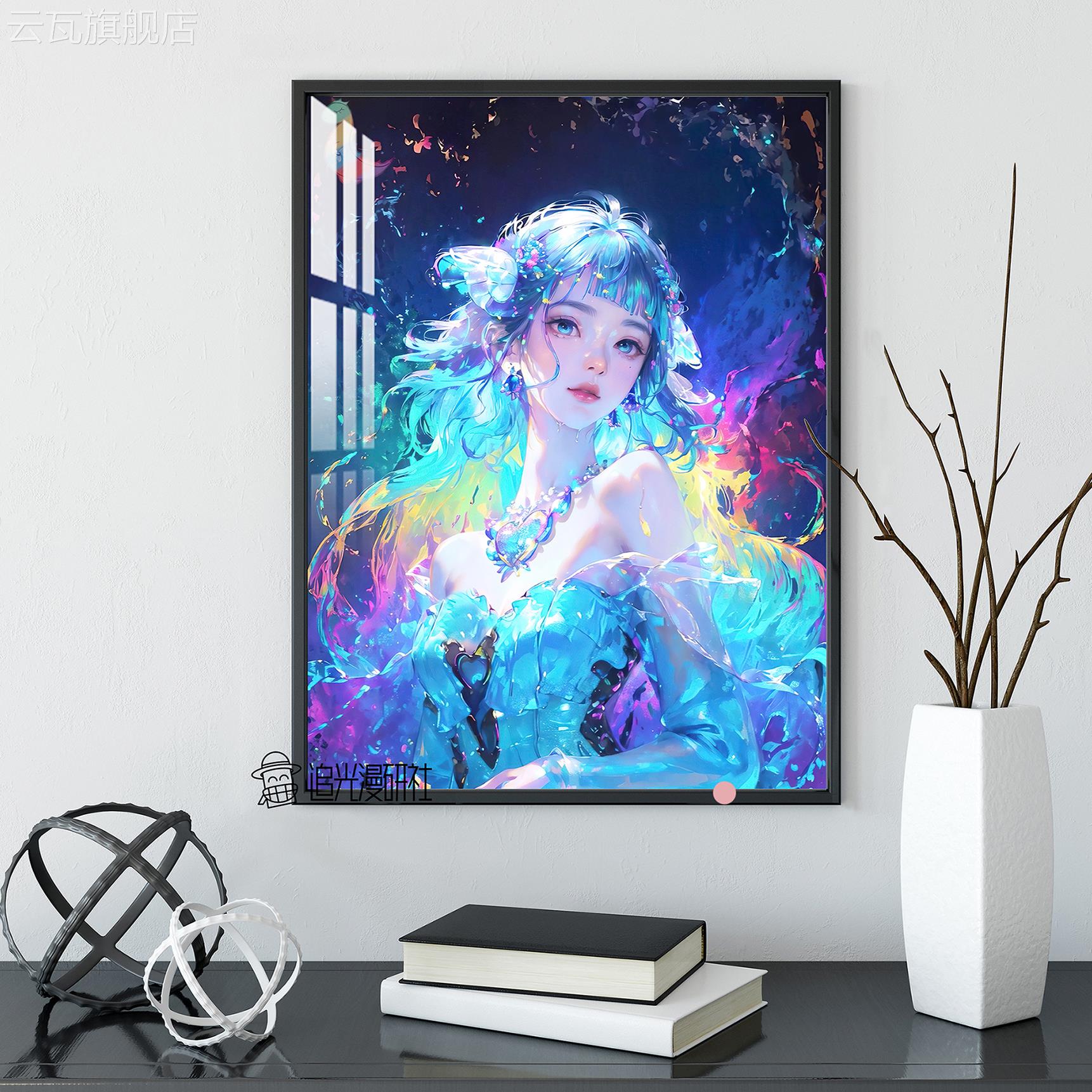 客厅玄关装饰画卧室书房床头沙发背景墙装挂画时尚简约潮流晶瓷图片