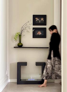 客厅饭厅卧室背景墙装饰画画黑色边框飞鸟抽象壁画画美式覆古组合