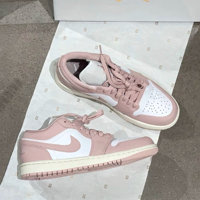 Air Jordan 1 Low AJ1粉白色低帮女款休闲板鞋DC0774-162